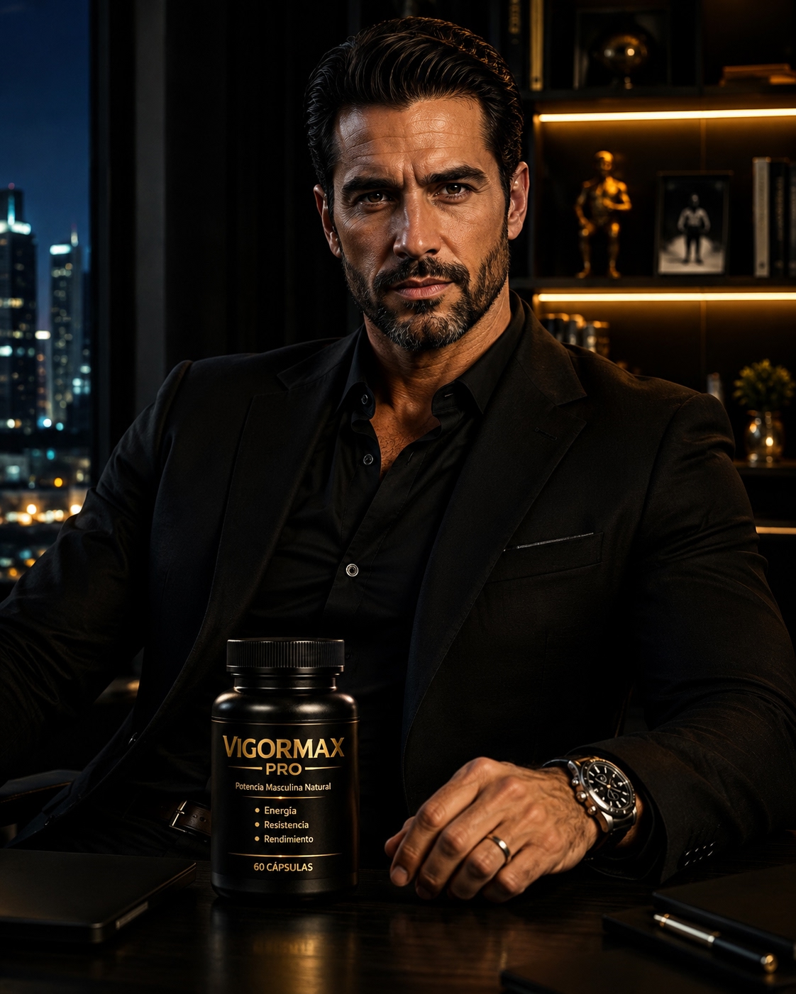 VigorMaxPro con modelo masculino